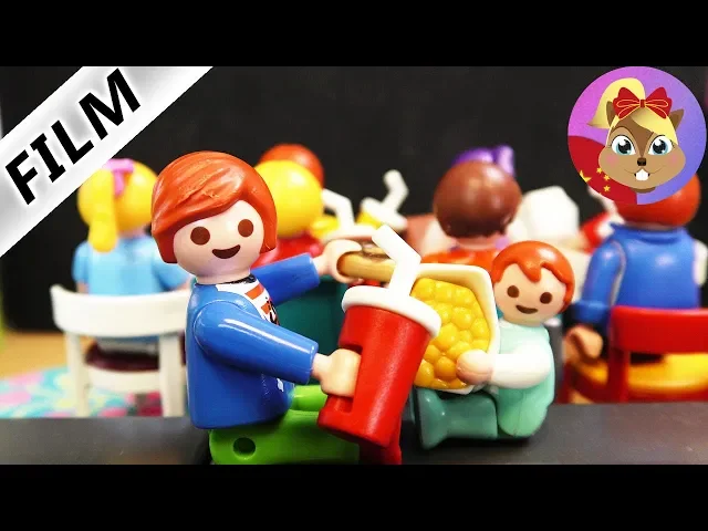 摩比游戏playmobil 小电影 小尤和艾玛在家一起办了个私人影院 超级炫酷